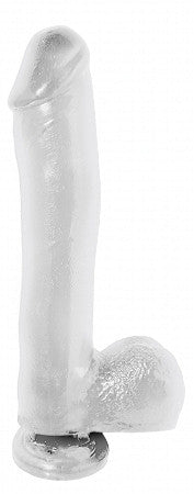 Basix 10in dong w/suction cup - clear