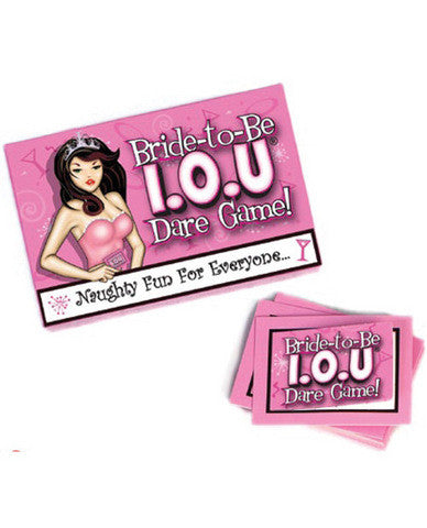 Bride to be i.o.u. dare game