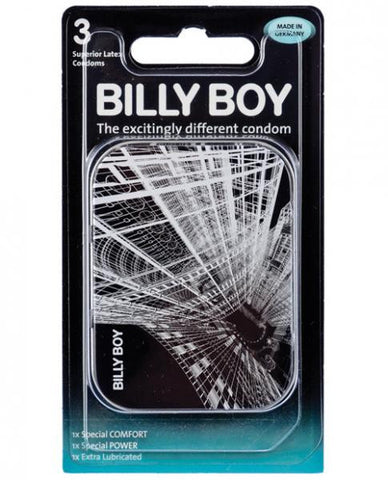 Billy Boy Tin Pack Condoms Box Of 3