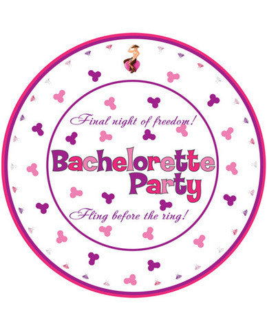 Bachelorette party 10in plates - 10 pack