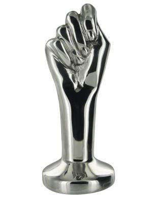 Master series governor life-sized steel fist plug