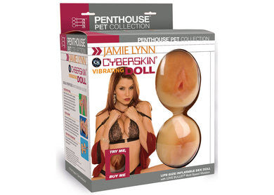 Penthouse Pet Collection Jamie Lynn CyberSkin Vibrating Doll with Pussy and Ass