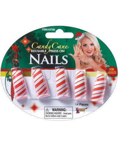 Candy cane nails