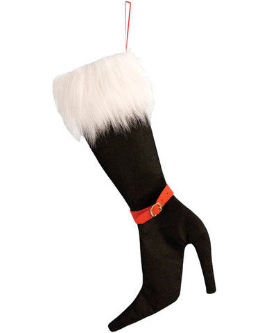 High heel stocking  - black
