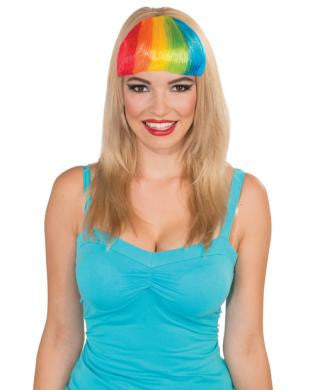 Rainbow Clip On Bangs