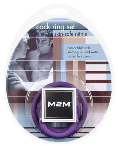M2M Nitrile C-Ring - Pack of 3 - Purple