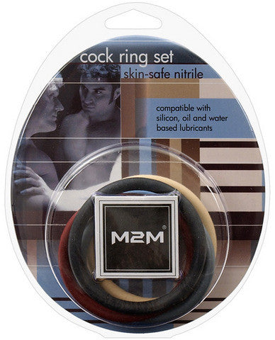 M2m nitrile cock ring  2in - pack of 5 asst