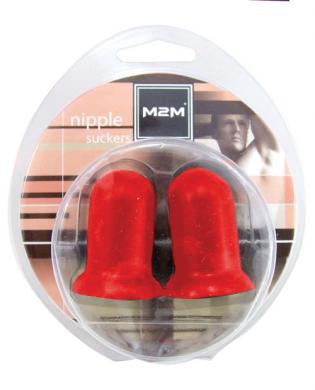 M2m silicone nipple suckers - red
