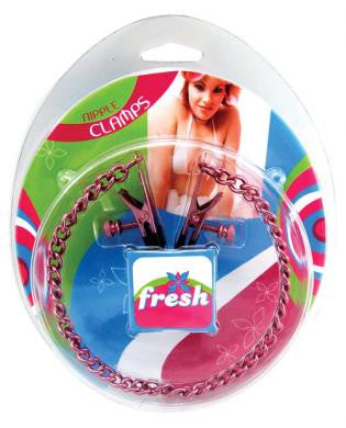 Fresh alligator nipple clamps - pink