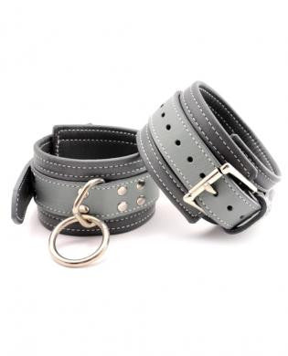 Heart 2 heart wrist cuffs suede lined - grey