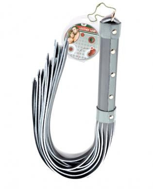 Heart 2 heart whip leather strap 20in - grey