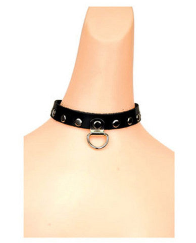 D-ring choker - black