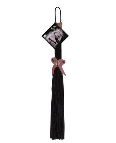 Love knot flogger - black and pink