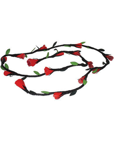 Ruff Doggie 60 inches Tie Me Up Rose Vine Red