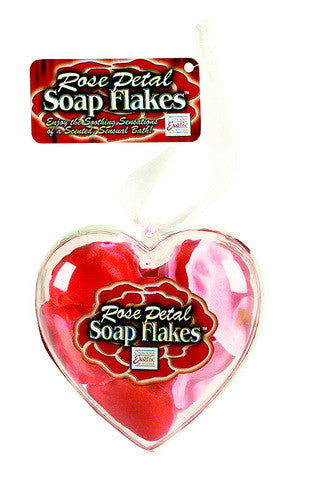 Rose petal soap flakes