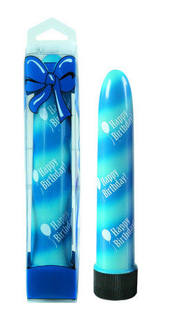 Happy birthday massager - blue