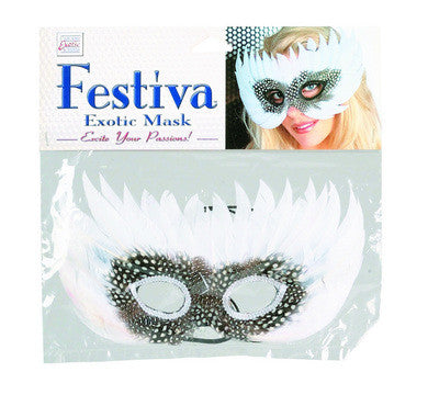 Festiva exotic mask - white