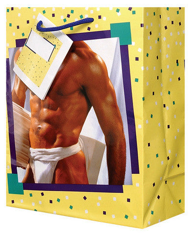 Man&#039;s chest gift bag