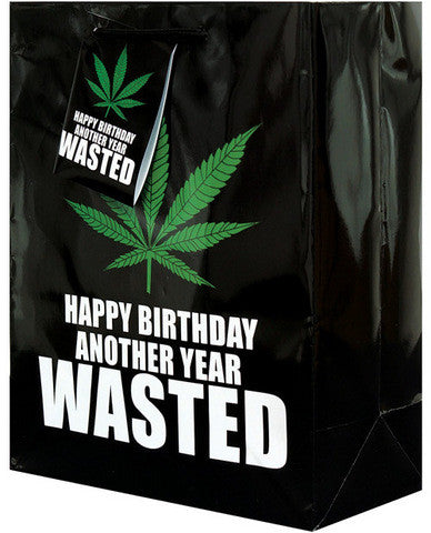 Happy birthday another year wasted gift bag