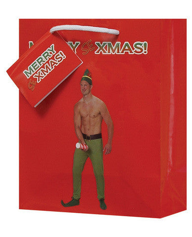 Male elf gift bag