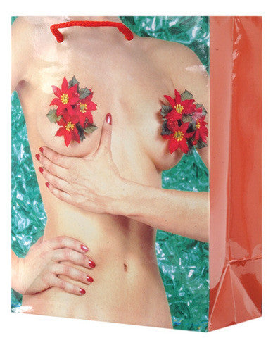 Breast w/wreaths gift bag