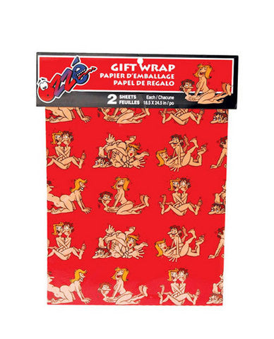 Sex positions gift wrap - 2 sheets