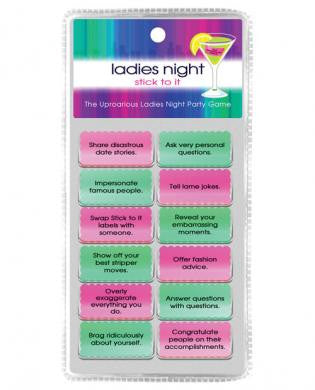 Ladies Night Stick To It Dare Game