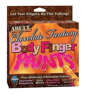 Chocolate fantasy body finger paint - 4 flavors