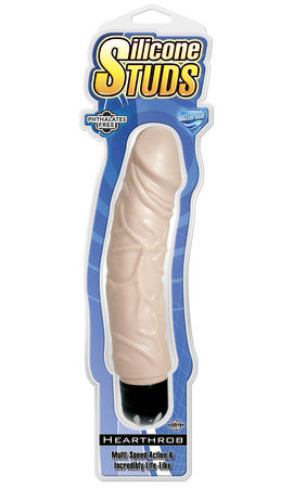 Silicone studs heart throb - natural