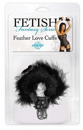 Fetish fantasy feather love cuffs