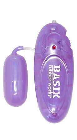 Basix rubber jelly egg - purple