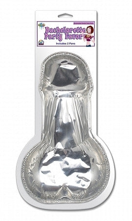 Bachelorette party disposable pecker cake pans - pack of 2