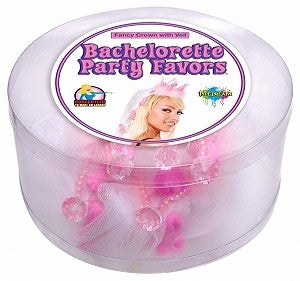 Bachelorette fancy penis crown w/veil