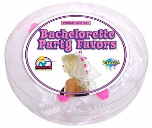 Bachelorette pecker clip veil