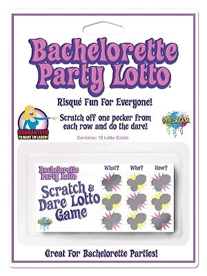 Bachelorette party lotto - pack of 12 cards