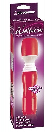 Mini-mini-mini wanachi waterproof massager - multi-speed red