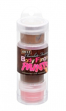 Chocolate fanatsy body finger paints - pack of 4 tube