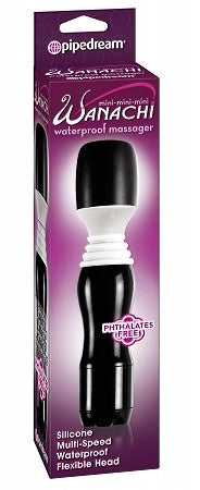 Mini-mini-mini wanachi waterproof massager - multi-speed black