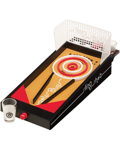 Sling shot drinking game