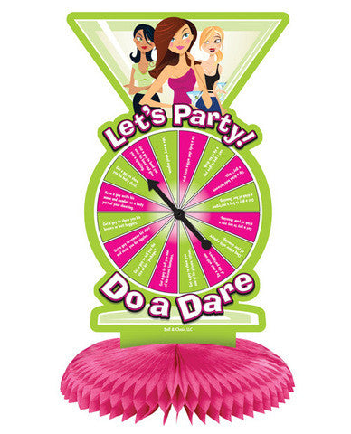 Let&#039;s pary do a dare centerpiece spinner game