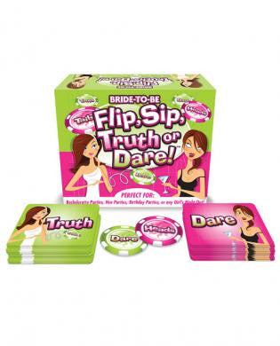 Flip&amp;#44; sip truth or dare game