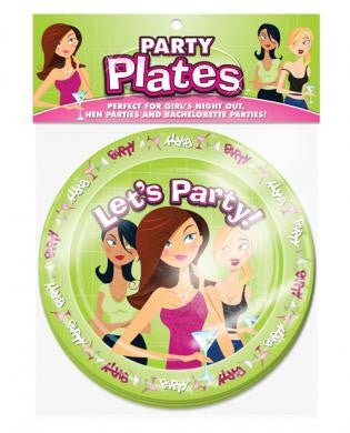 Let&#039;s party 8in plates - pack of 10