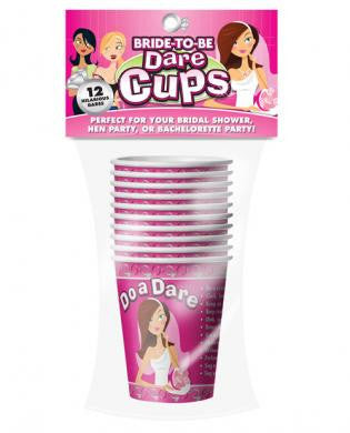 Bride to be dare cups  - 9 oz pack of 10