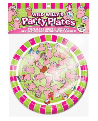 Wild willy&#039;s 8in plates - pack of 10