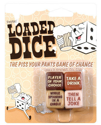 Loaded dice drinking game