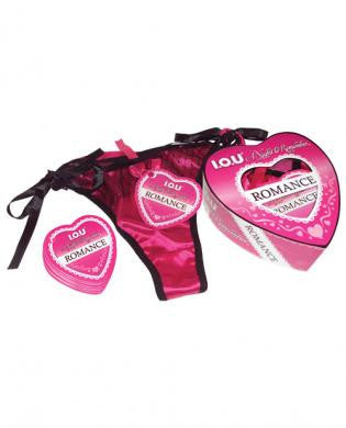 I.o.u. romance heart panty - pink