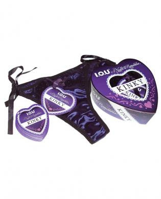 I.o.u. kinky heart panty - purple