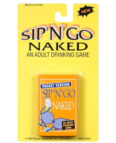 Sip and go naked card game