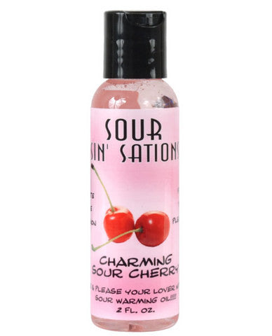 Sour sin&#039; sations charming sour cherry&amp;#44; edible warming oil