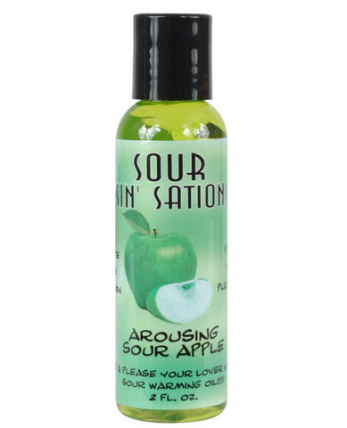 Sour sin&#039; sations arousing sour apple&amp;#44; edible warming oil